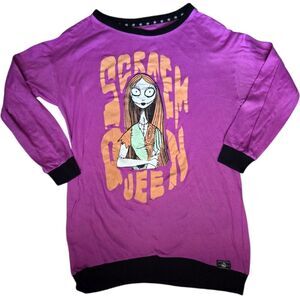 Disney Sally NBC Scream Queen Purple Sweatshit Sleep Dress - M